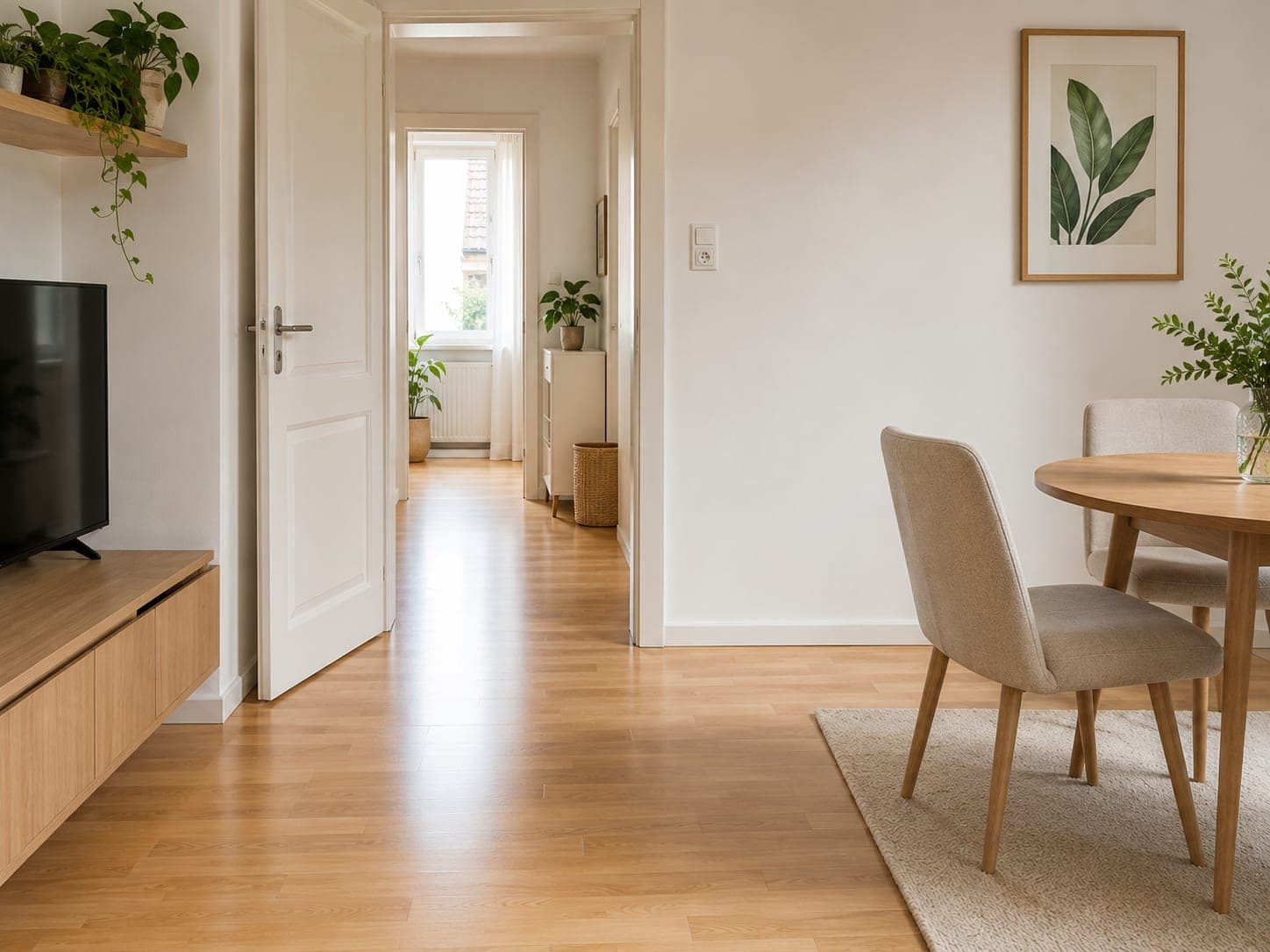 Séjour d'appartement entretenu par Toti Nettoyage